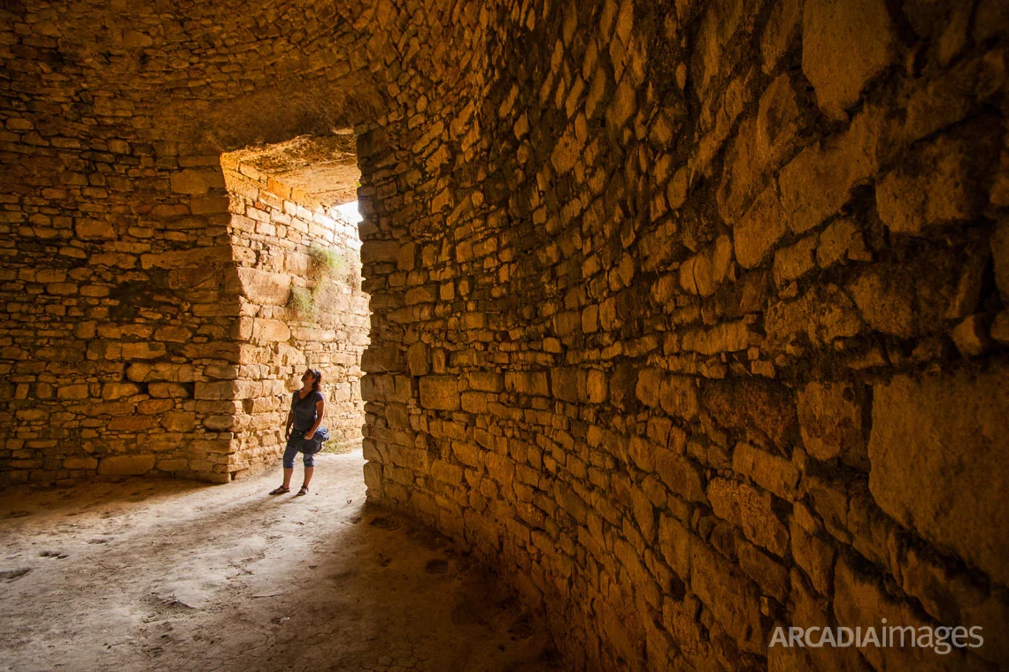 A Mycenaean tholos tomb near Nestor's Palace. Epano Englianos, Messenia, Peloponnese