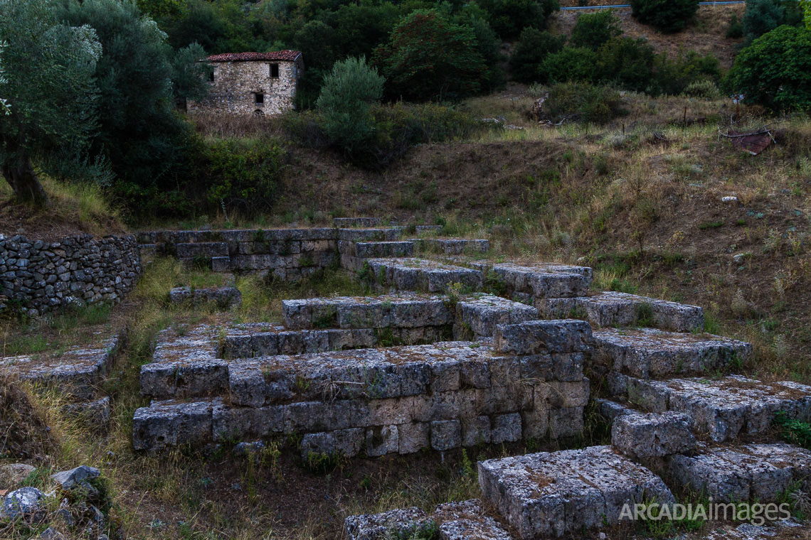 Ruins of the Asclepeion at ancient Gortys. Arcadia, Peloponnese