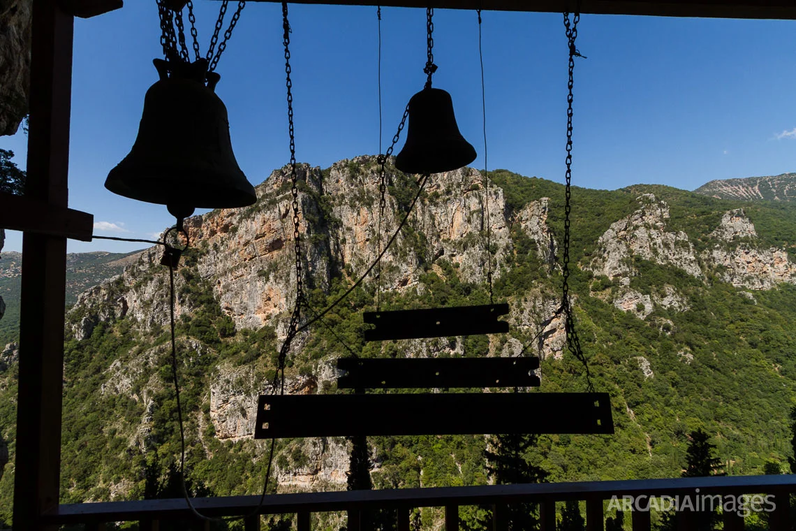 Bells at Prodromou Monastery. Arcadia, Peloponnese