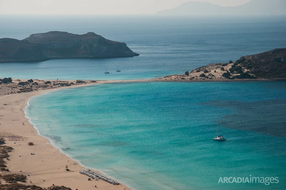 Simos beach (Fragos & Sarakiniko) at Elafonisos island. Laconia, Peloponnese, Greece