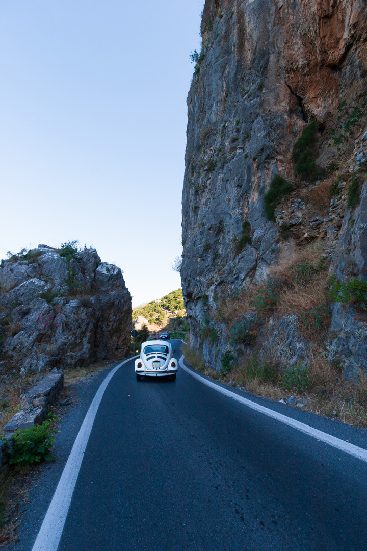 An white vintage beetle car in Arcadia Ⓒ Theodoros Papageorgiou, Arcadia Images